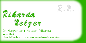 rikarda melzer business card